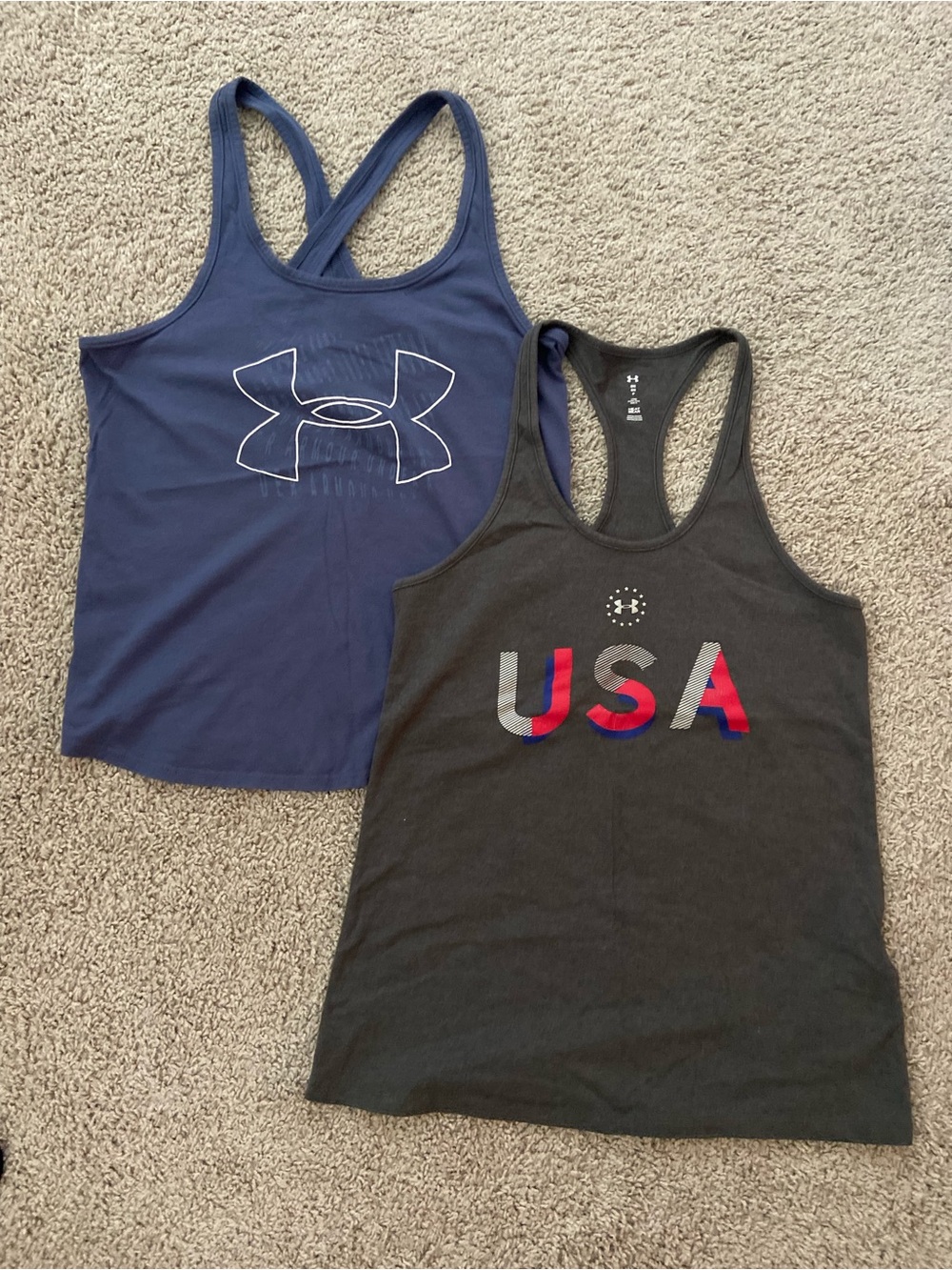 Under Armour Black Racerback HeatGear Tank